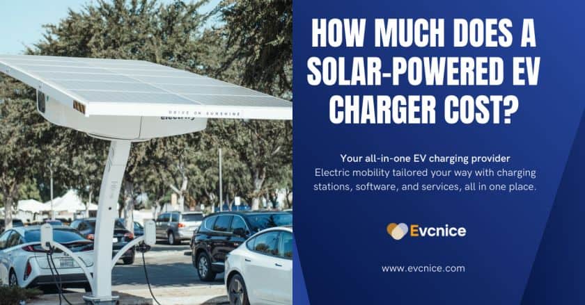 How much does a solar-powered EV charger cost